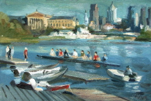 Busy Day on Schuylkill River. 2005