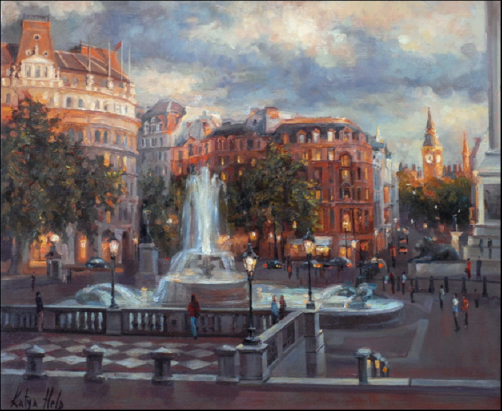 Trafalgar Square, Twilight. 2006-07